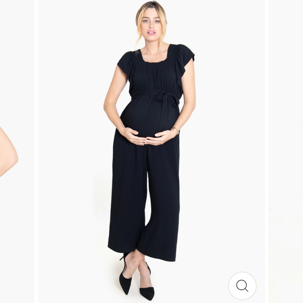 Ingrid & Isabel black wide legged jumpsuit new size S